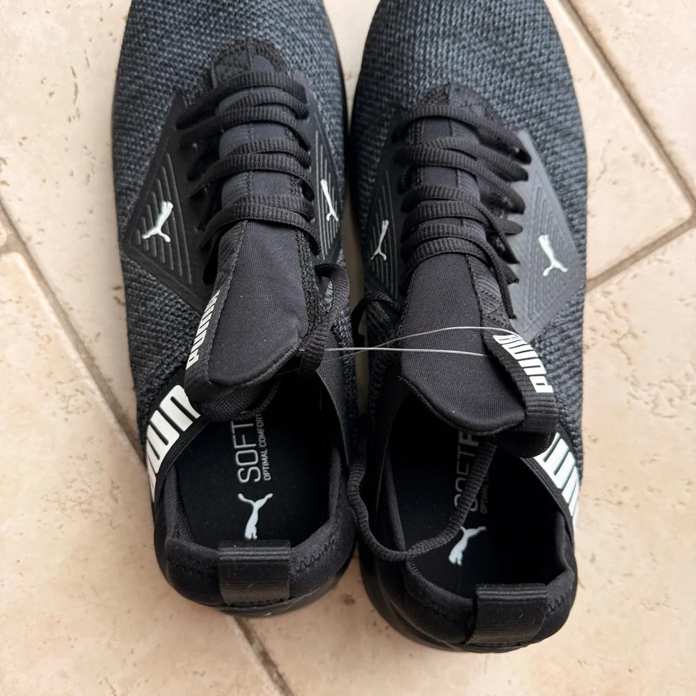 Puma Enzo‎ Beta Woven Mens Running Shoes Black 195125-04 Size 12
